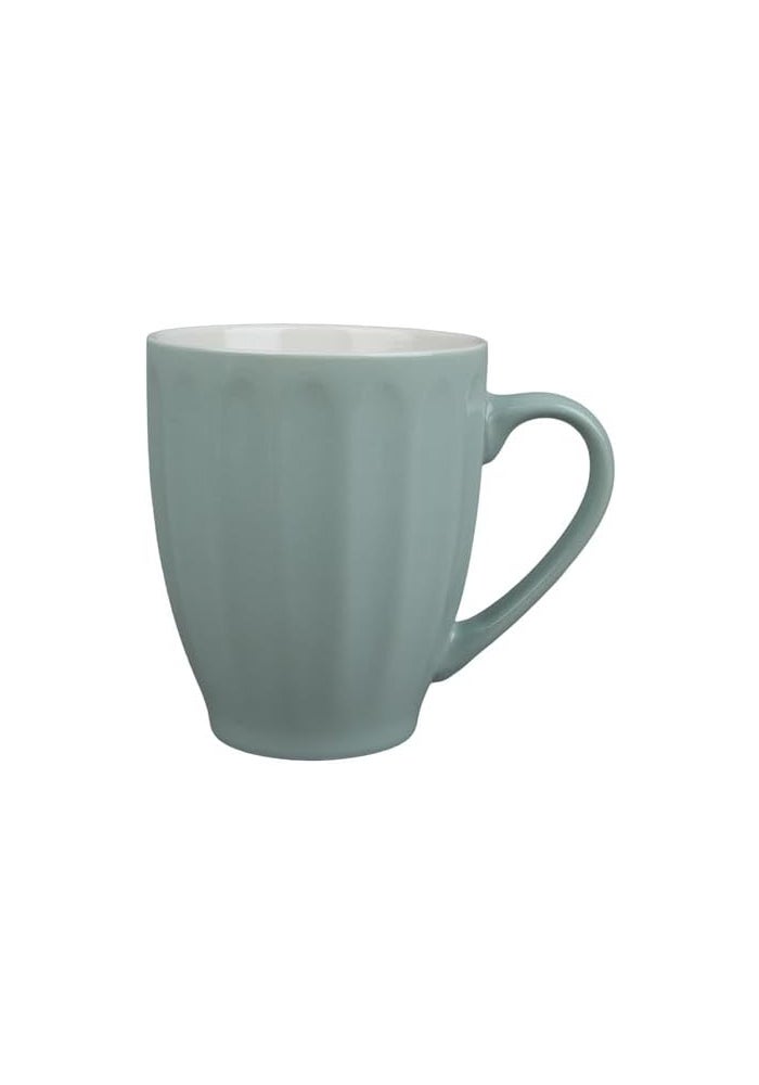 DAISO Pastel Embossed Mug, Gray - 330ml - Image 1